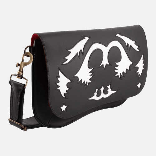 STAR RANCHO BLACK/WHITE LEATHER BAG