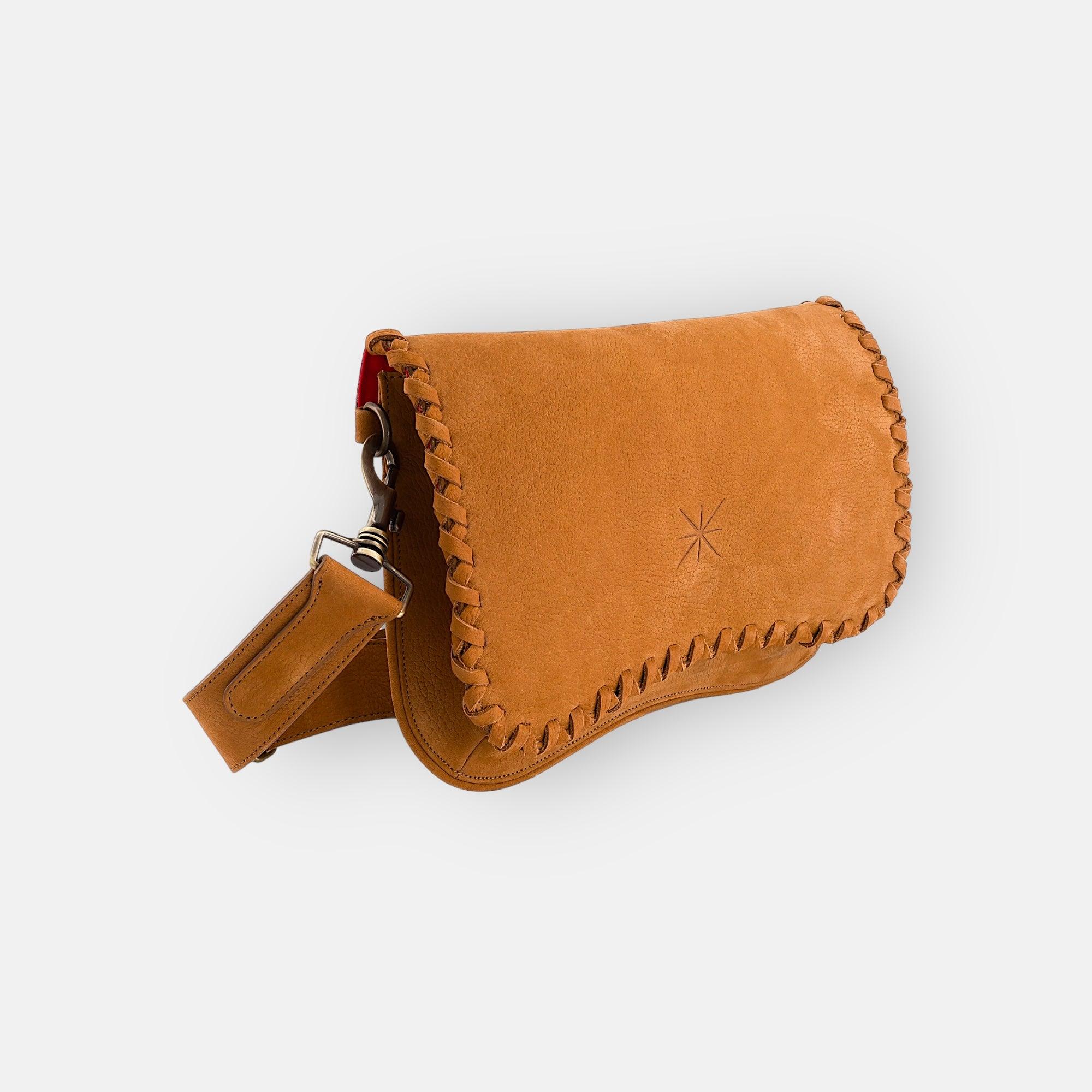 BABY TRESSA NUBUCK CAMEL BAG