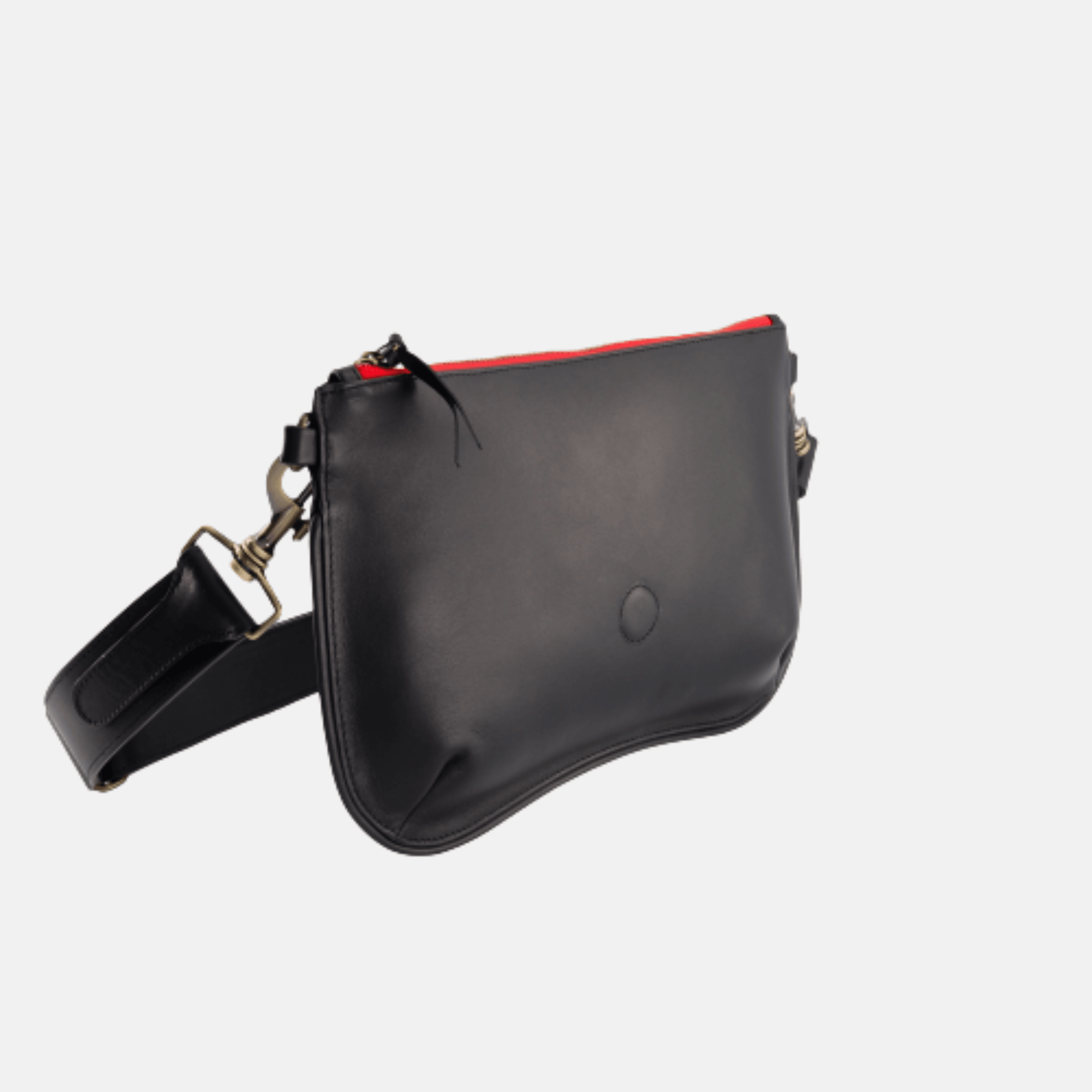 BASE BABY BAG BLACK LEATHER