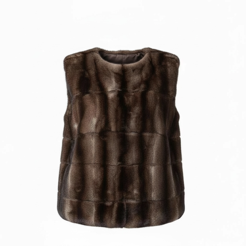 Plastron eco-fourrure vison gris đ«đ·