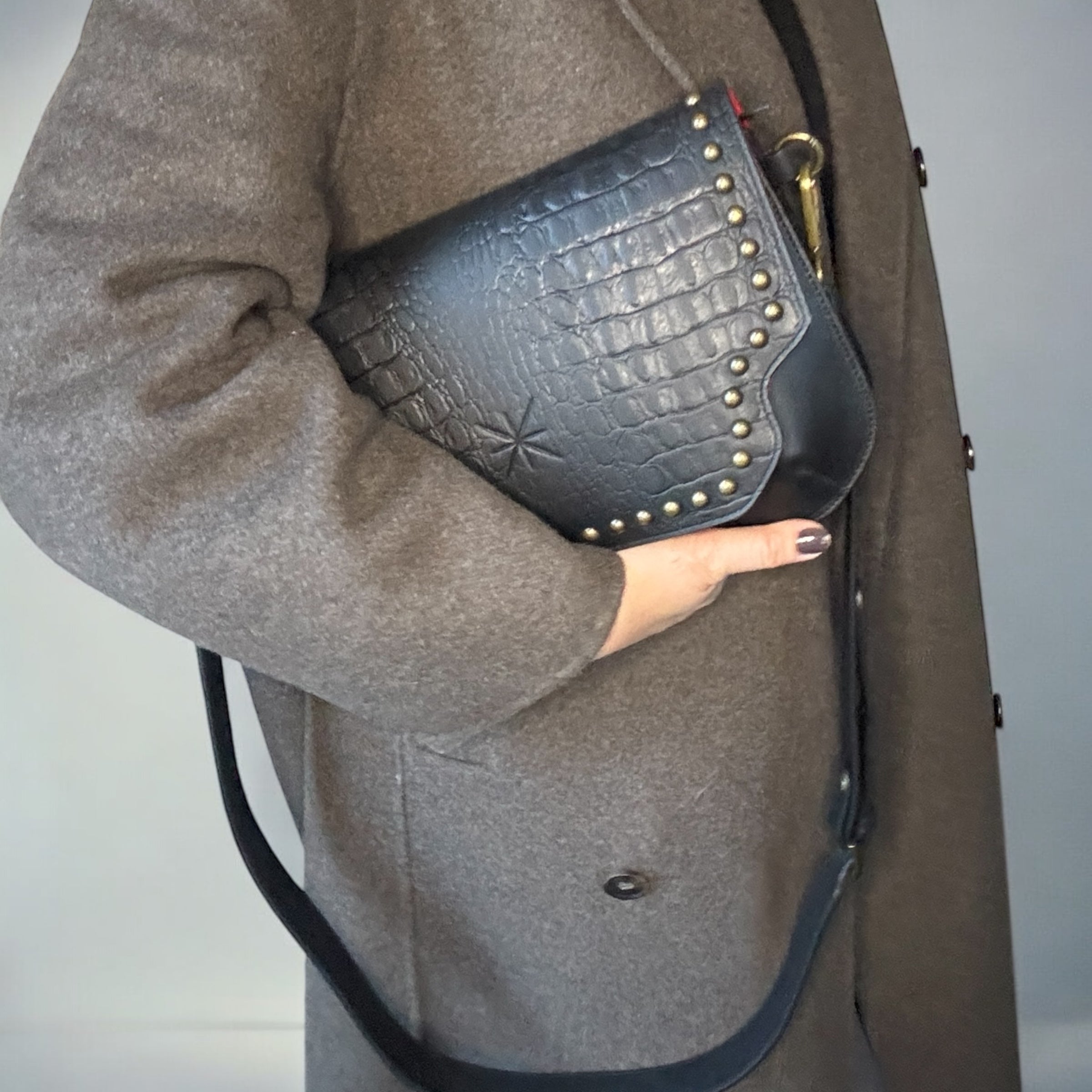 RABAT BABY KHARA BLACK LEATHER