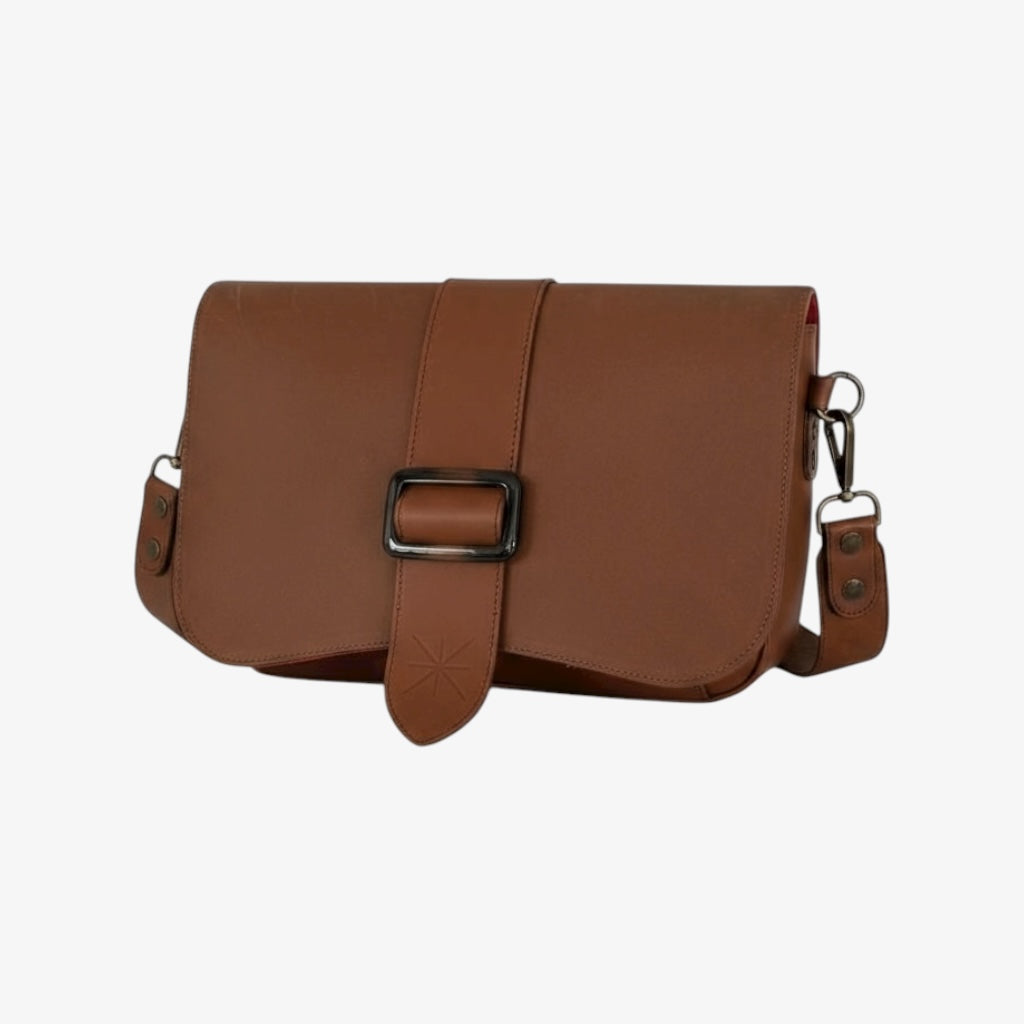 SAC BABY DOUBLE THARA MARRON GLAÇÉ