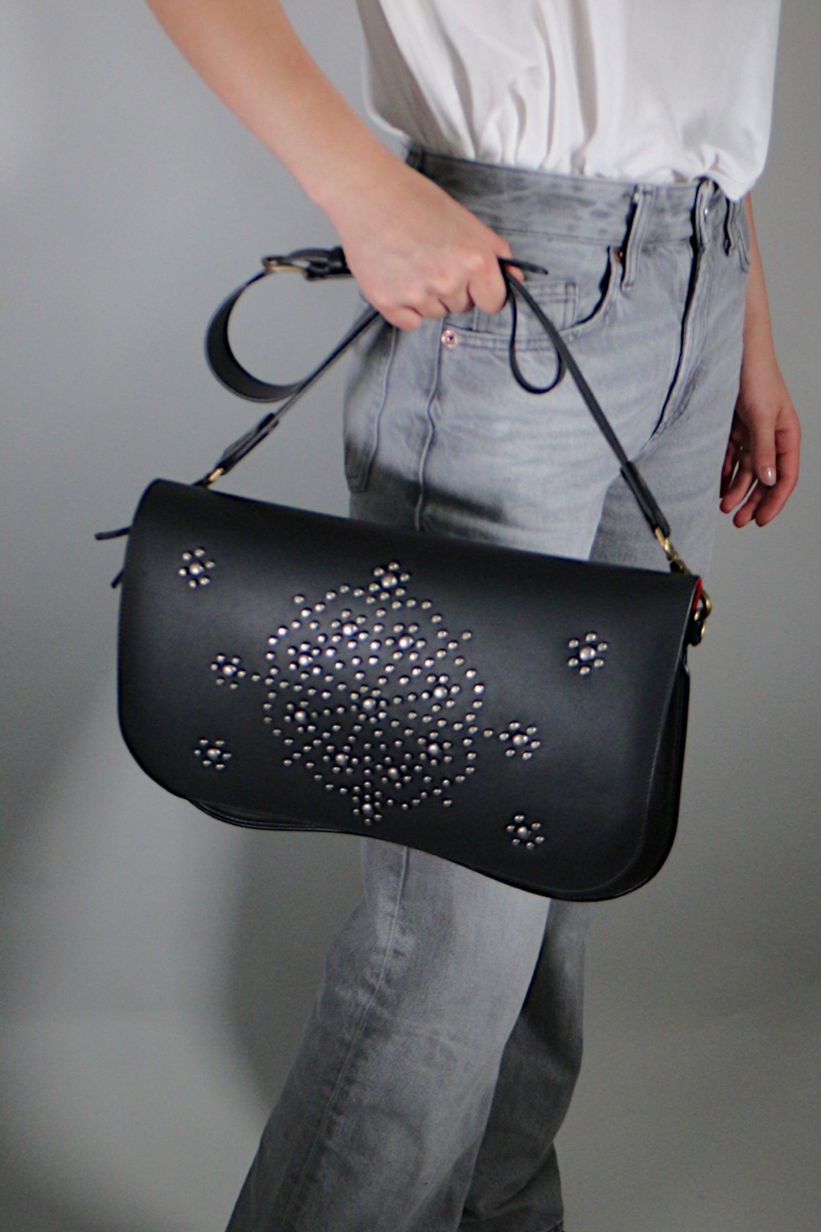 STAR JASMIN BLACK LEATHER BAG