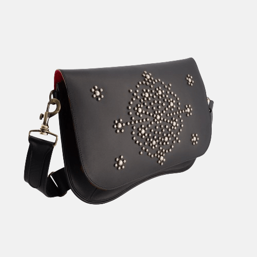 STAR JASMIN BLACK LEATHER BAG 
