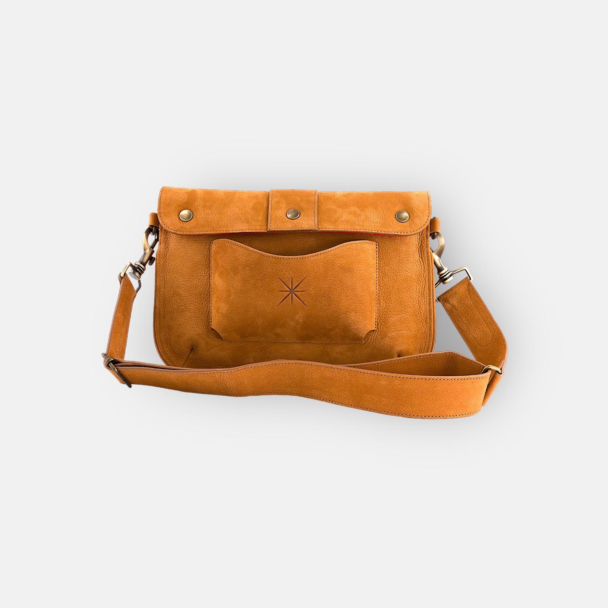 BABY TRESSA NUBUCK CAMEL BAG