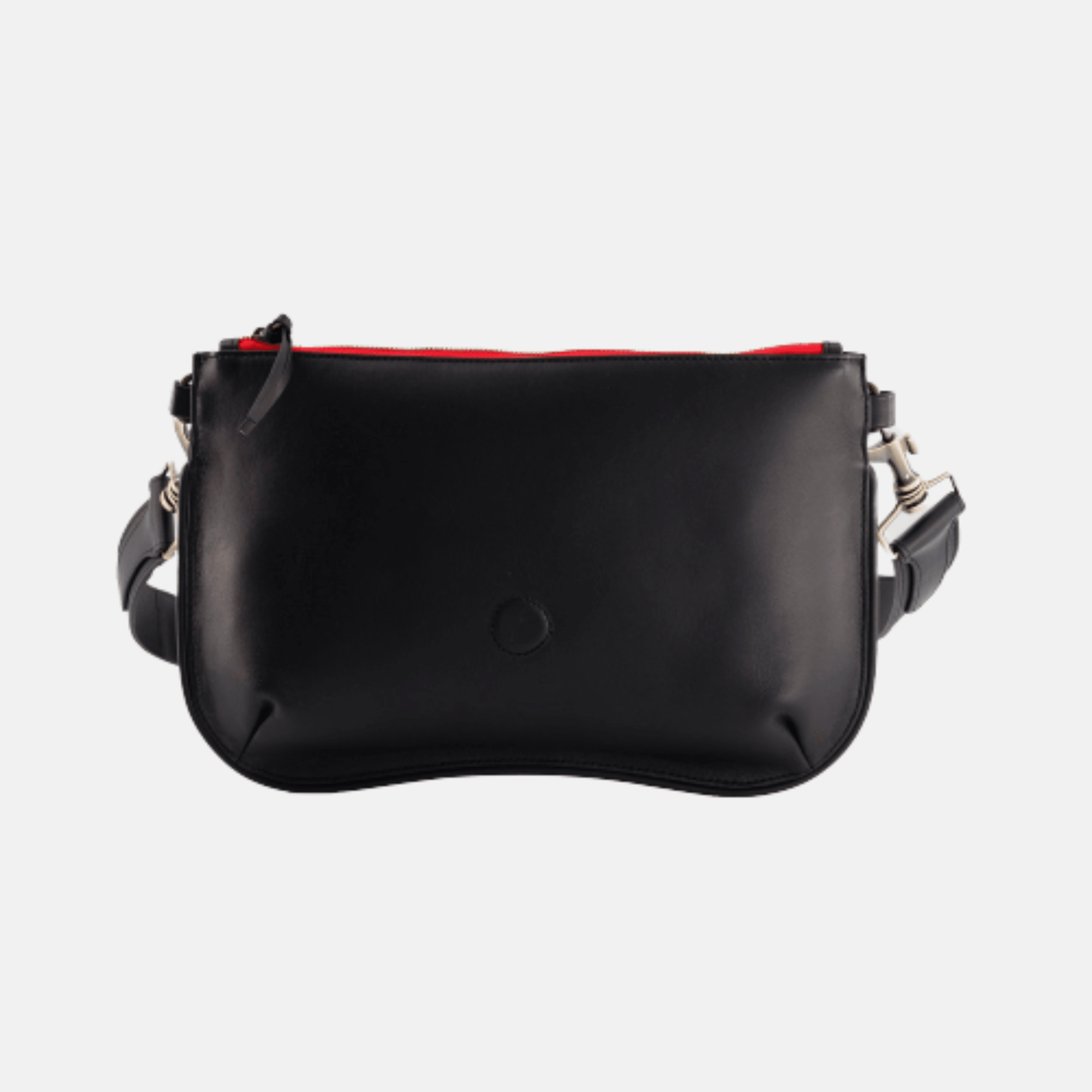 BASE BABY BAG BLACK LEATHER