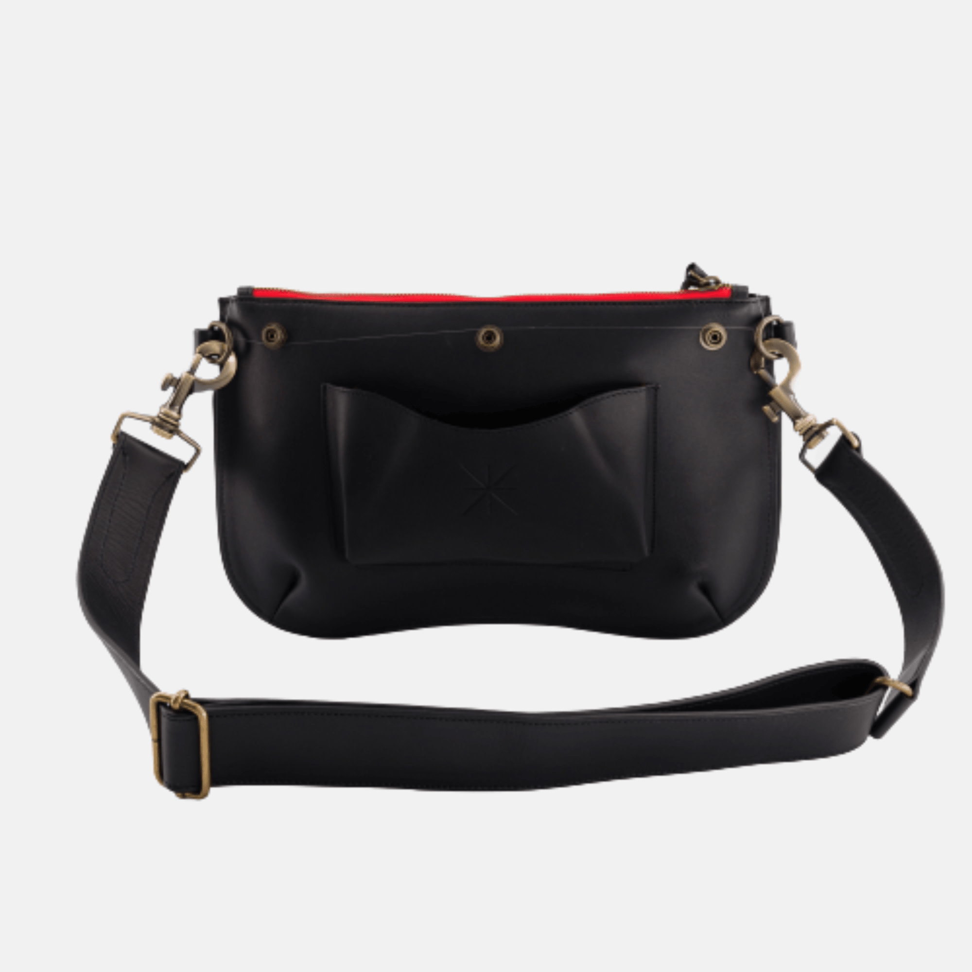 BASE BABY BAG BLACK LEATHER