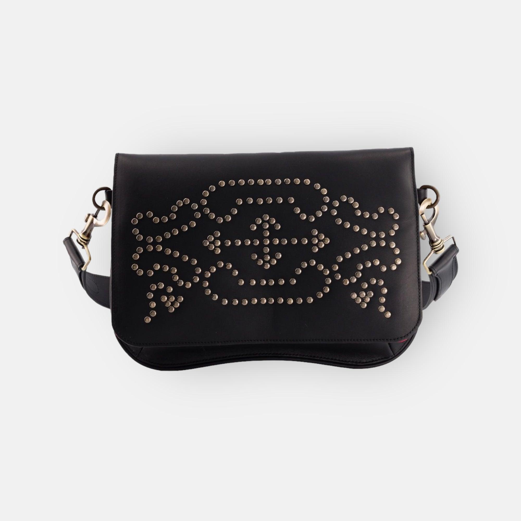 BABY SIDI BLACK LEATHER BAG