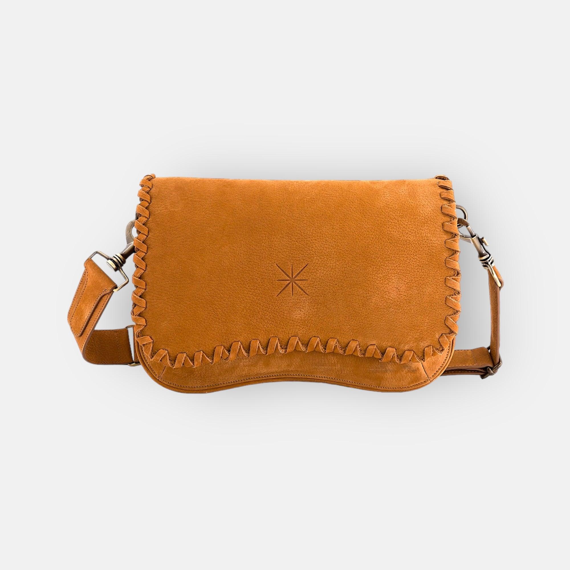 BABY TRESSA NUBUCK CAMEL BAG