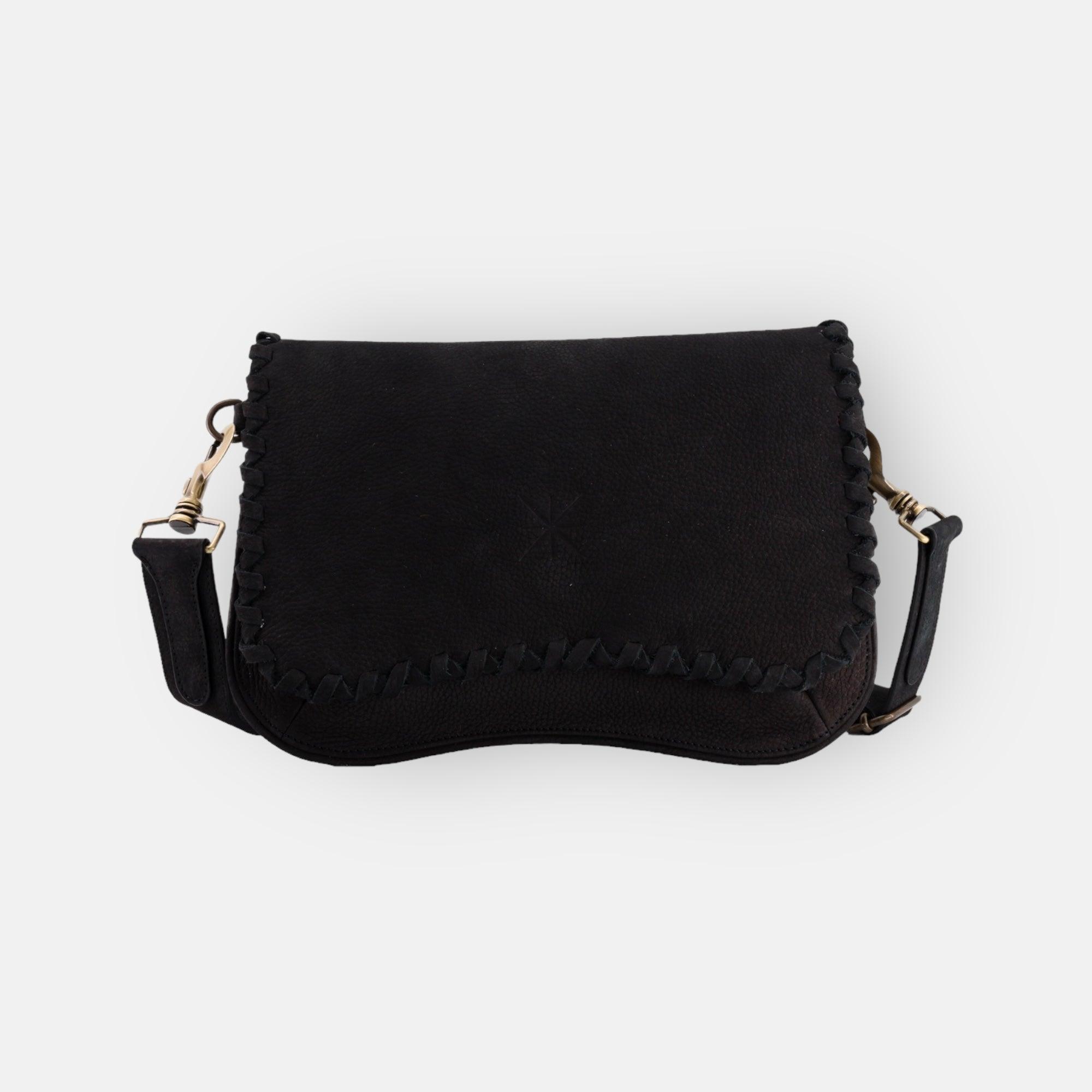 BABY TRESSA NUBUCK BLACK BAG