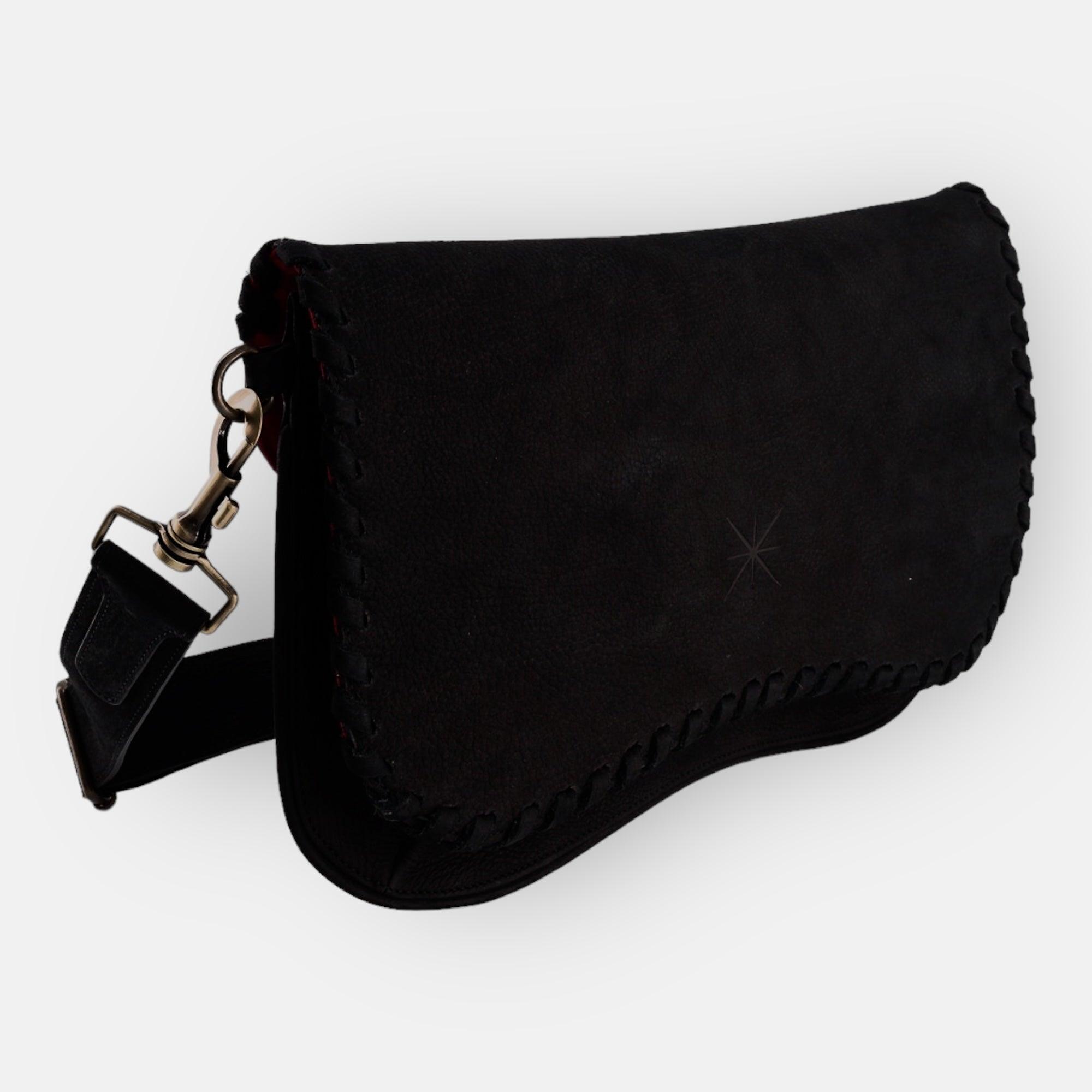 STAR TRESSA NUBUCK BLACK BAG