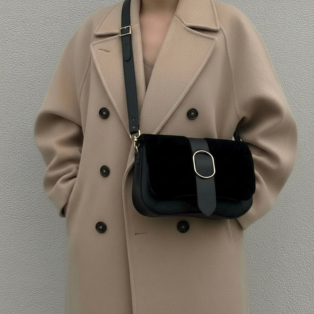 RABAT THARA MOUTON NOIR