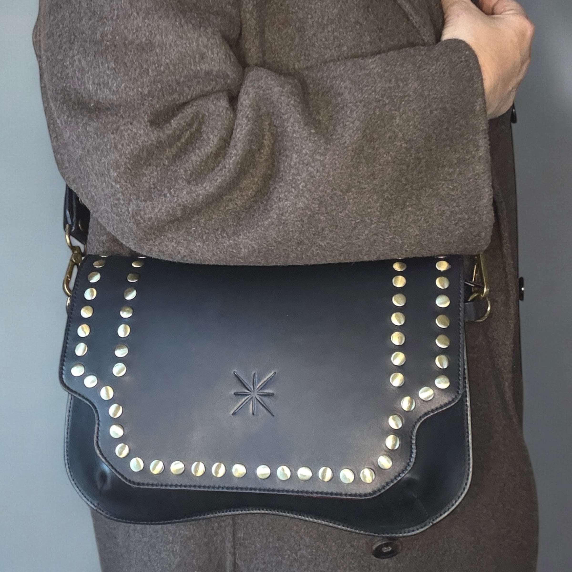 SAC BABY DOUBLE SIDIA CUIR NOIR
