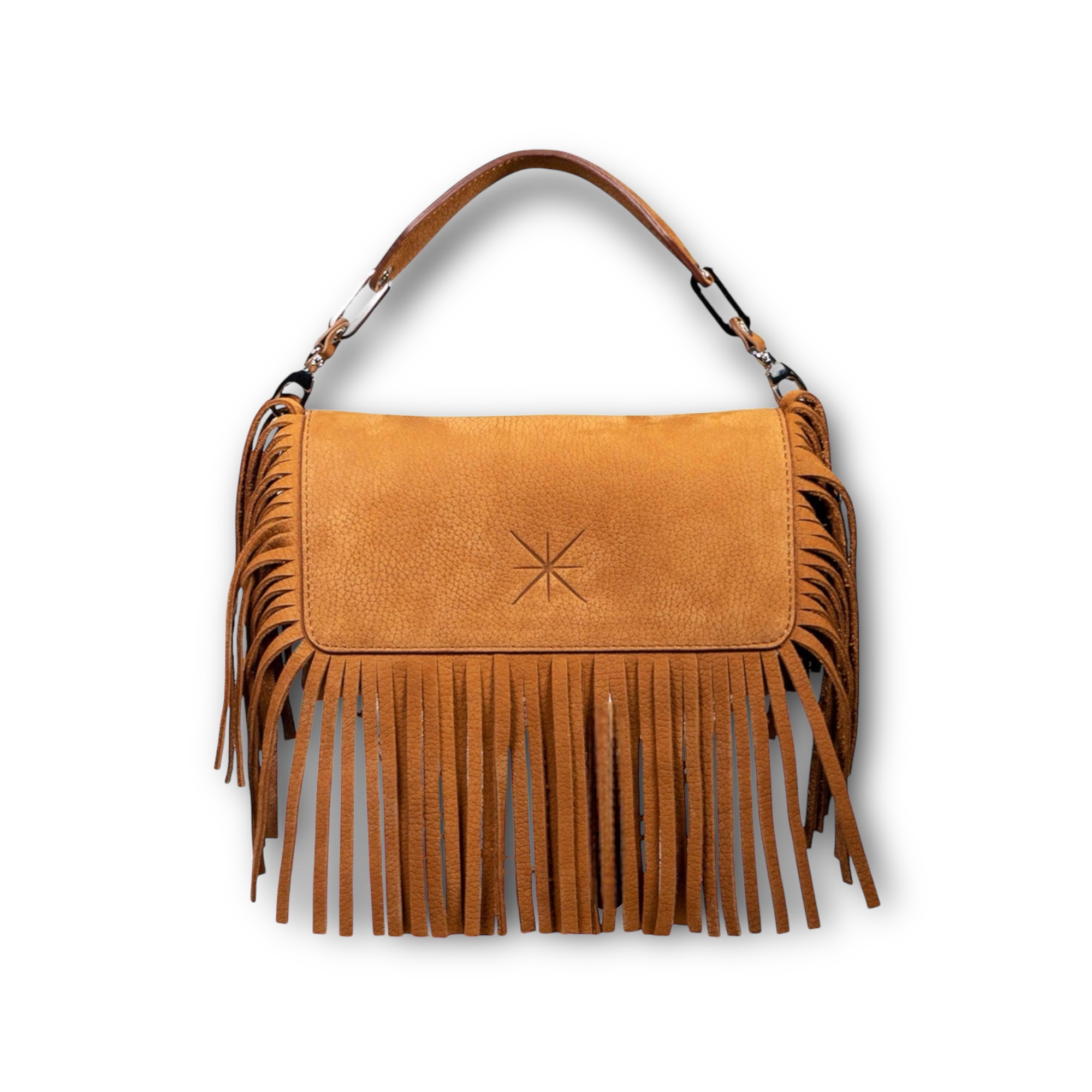 MINI GEMMA HEVA NUBUCK CAMEL/GOLD BAG