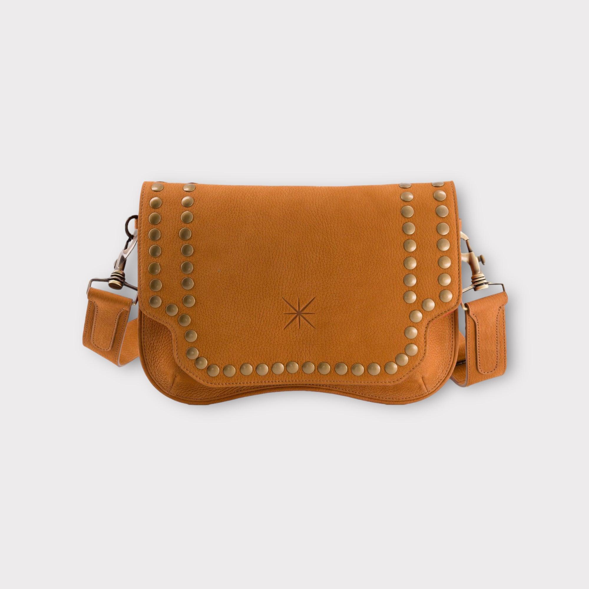 BABY SIDIA NUBUCK CAMEL BAG