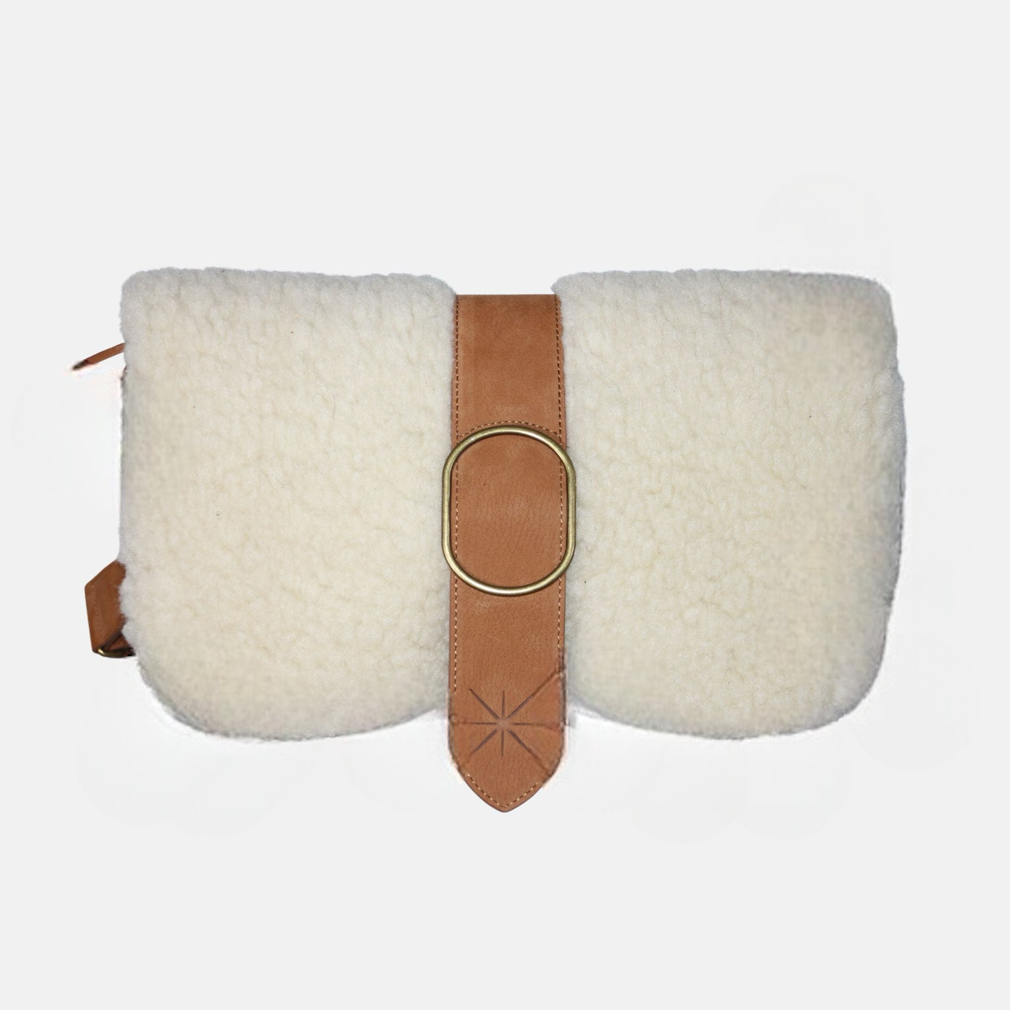 STAR THARA SHEEPSKIN/CAMEL BAG