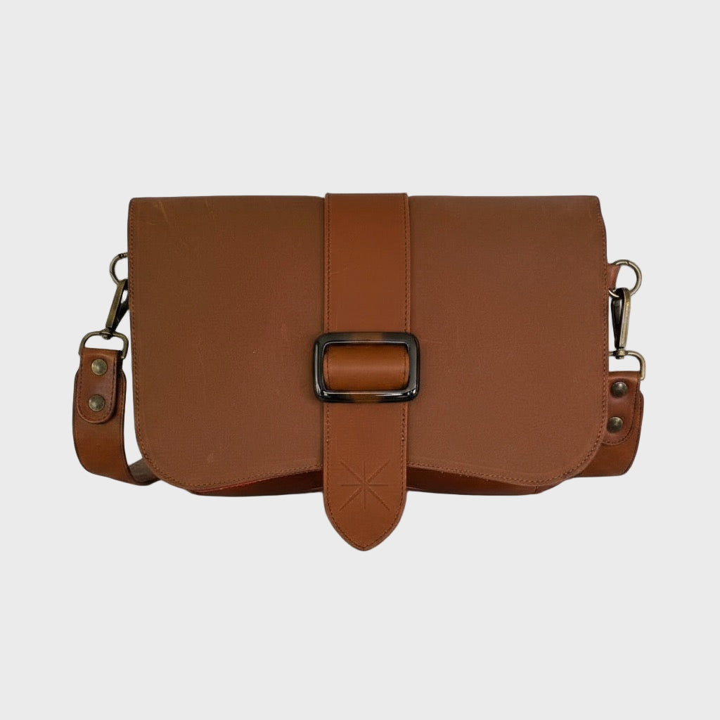 SAC BABY DOUBLE THARA MARRON GLAÇÉ