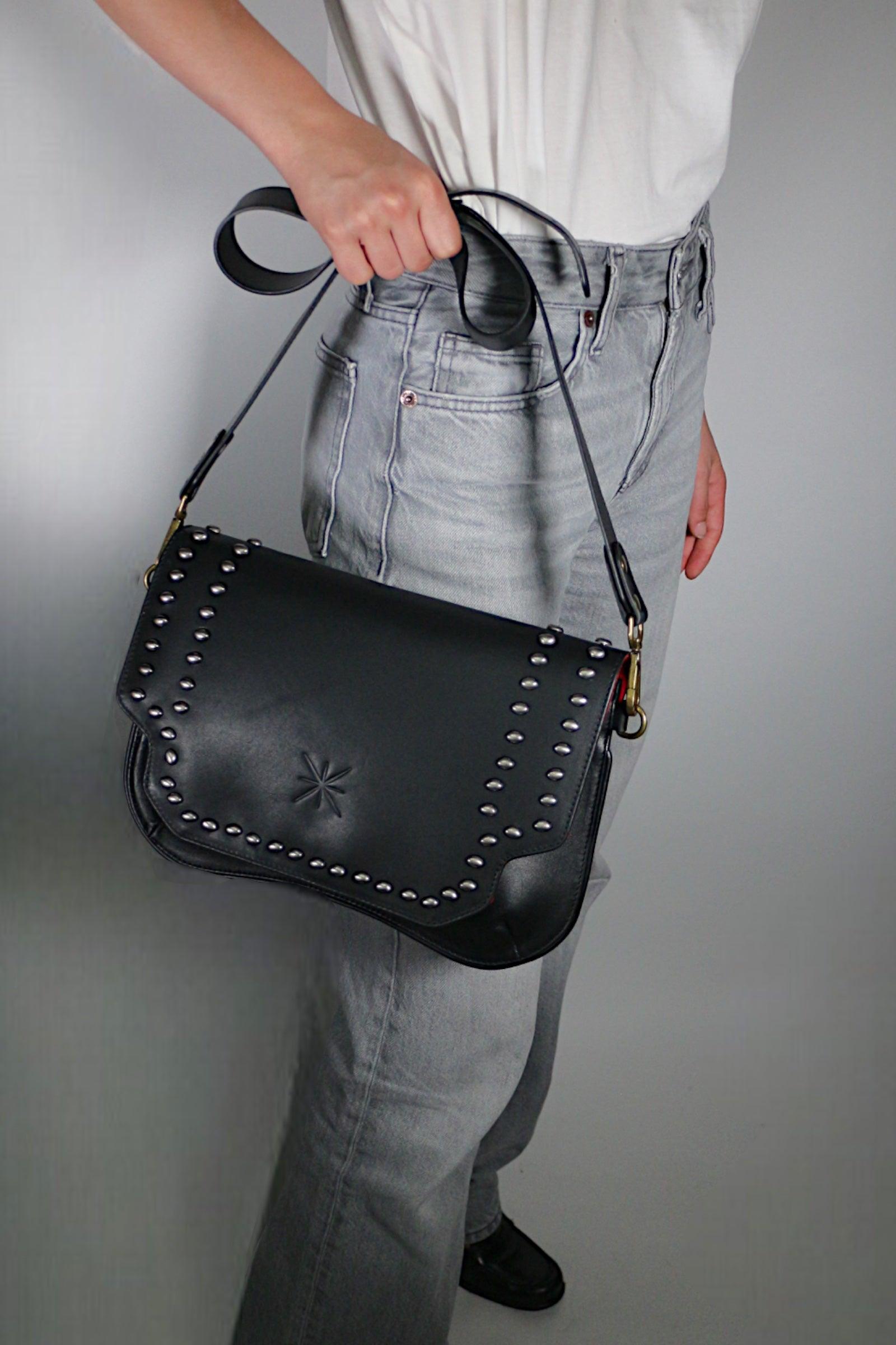 BABY SIDIA BLACK LEATHER BAG