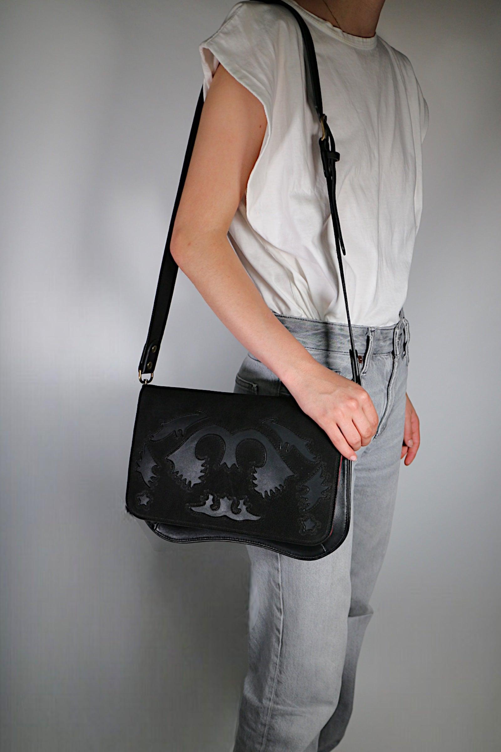 BABY RANCHO NUBUCK BLACK BAG
