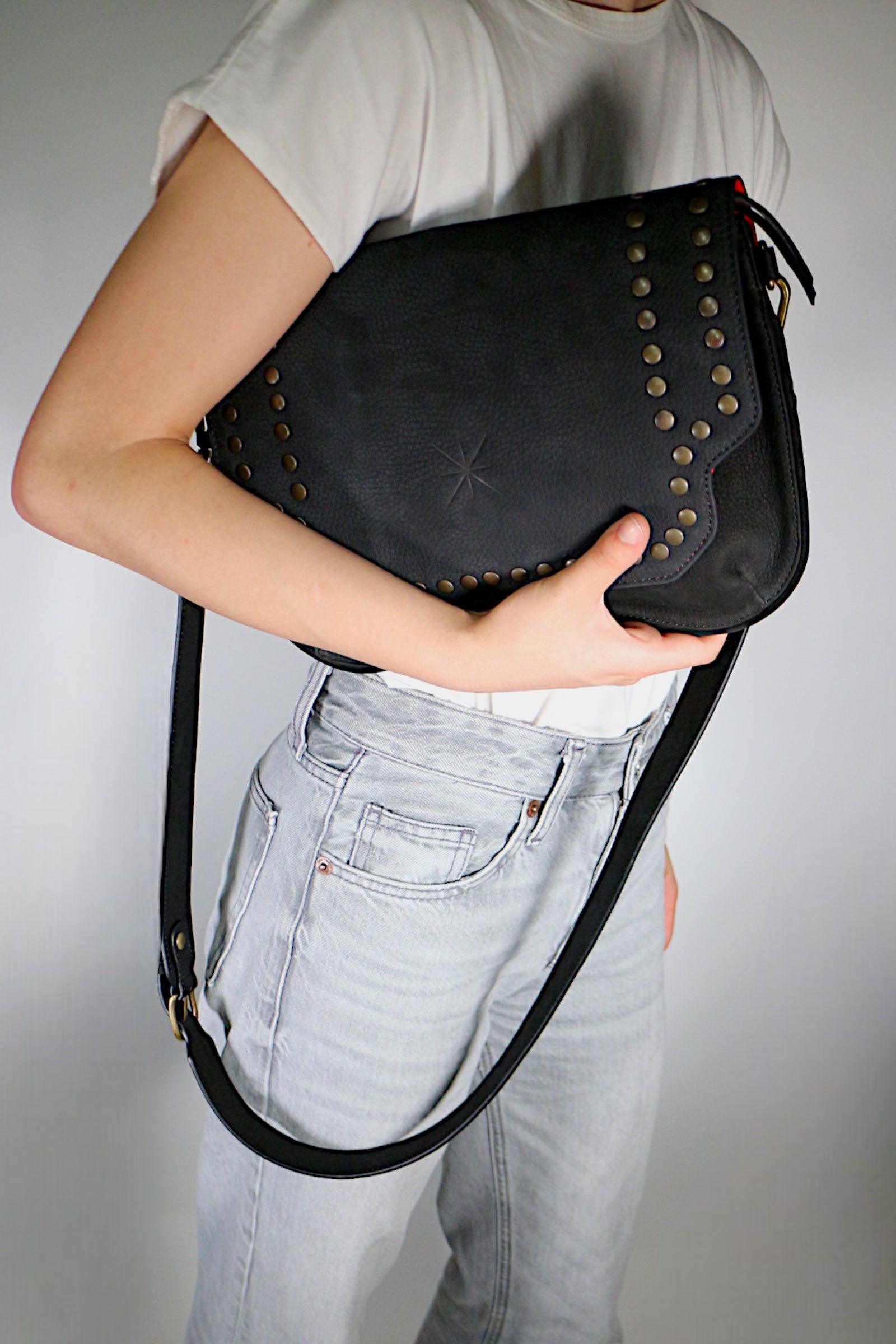 BABY SIDIA NUBUCK BLACK BAG