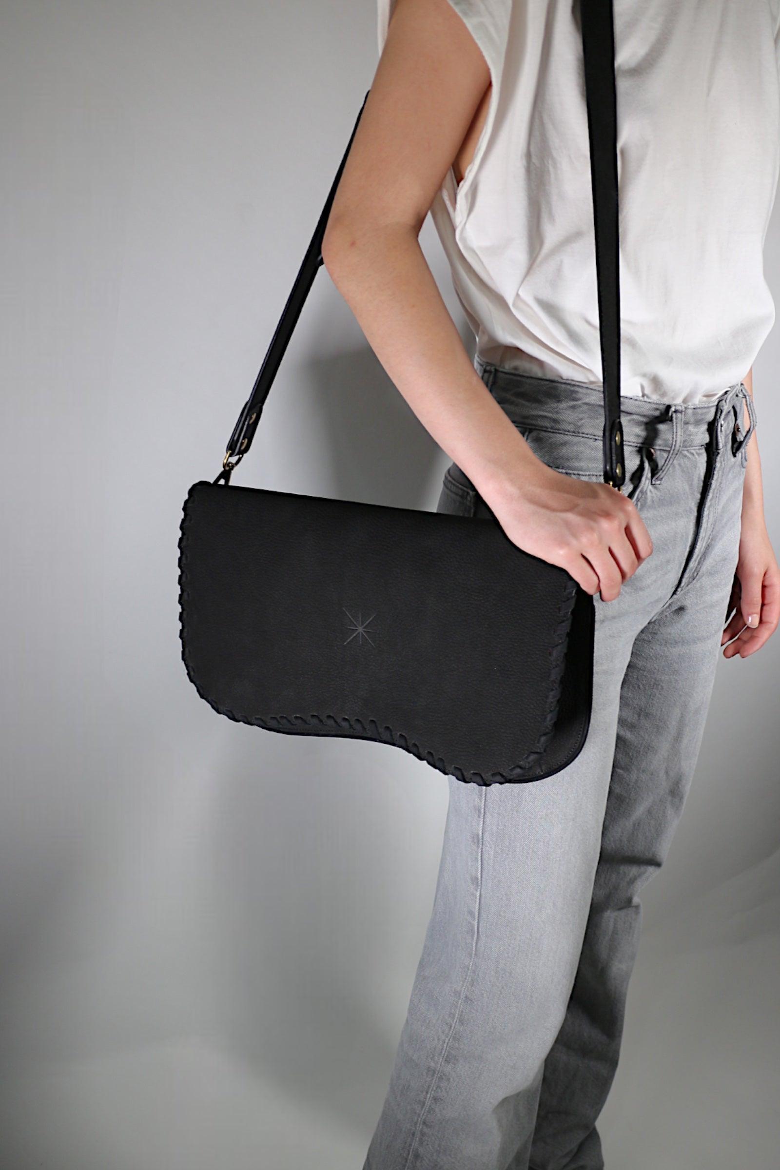 STAR TRESSA NUBUCK BLACK BAG