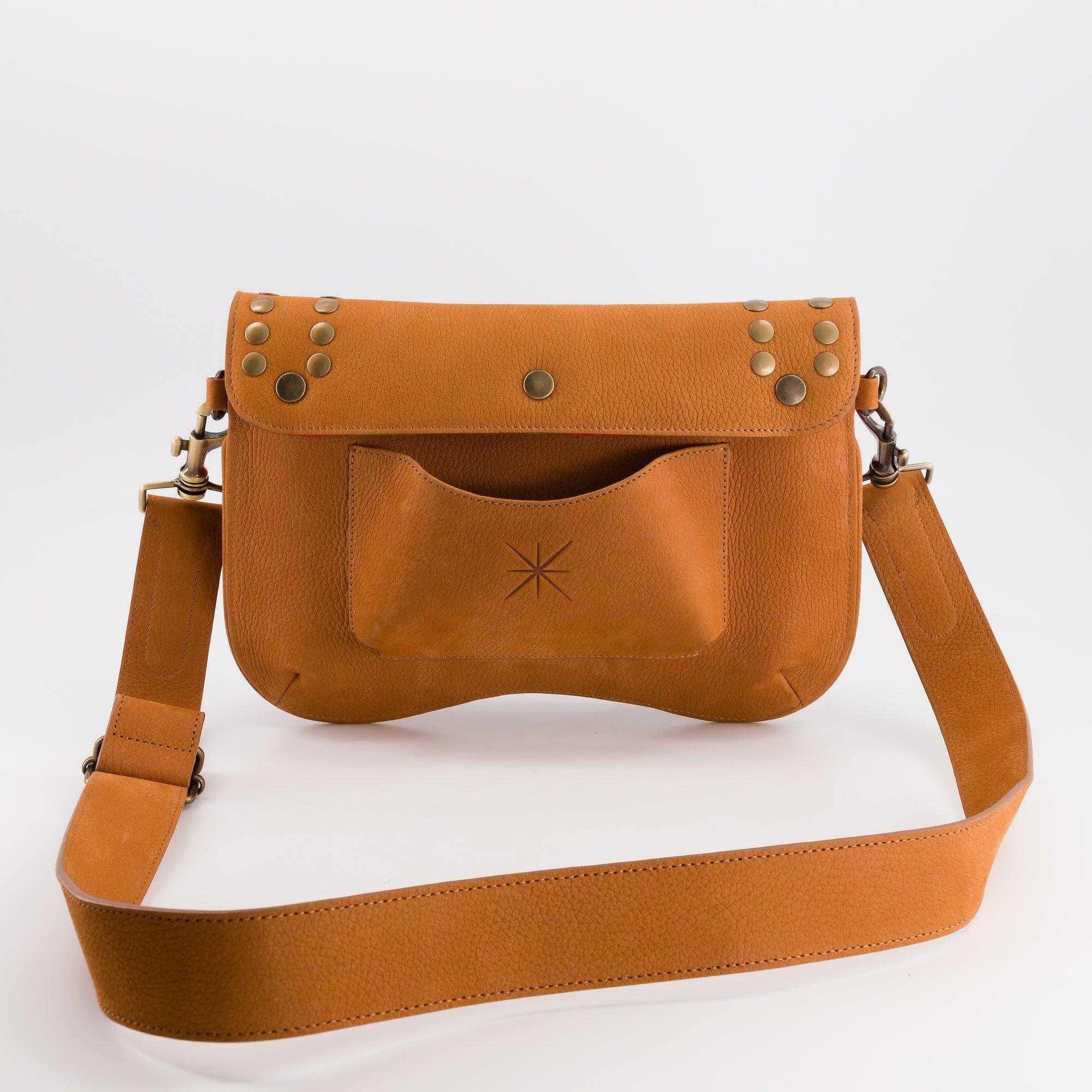 BABY SIDIA NUBUCK CAMEL BAG